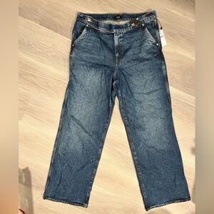 Express Indigo Straight Jeans